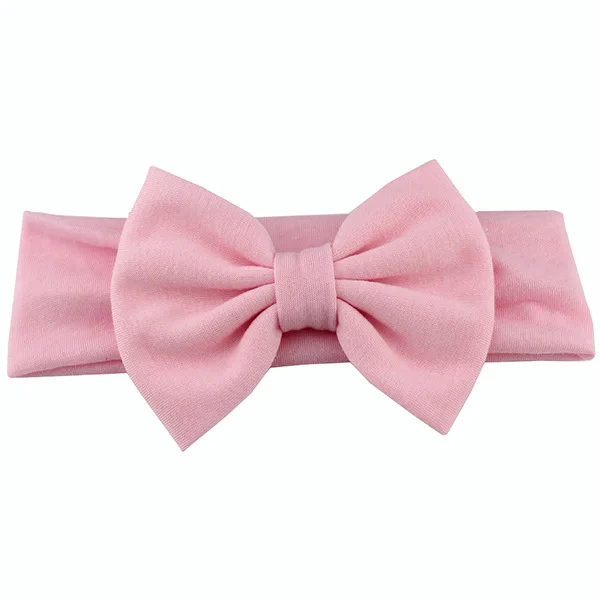 10pcs/lot High Quality Kids Cotton Headbands With 11CM Bows For Birth Girls Top Quality Headwear - Цвет: 8