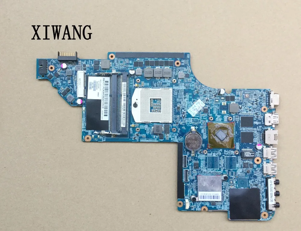 

laptop Motherboard For hp Pavilion DV6-6000 665346-001 for with HM65 HD6750/1G non-integrated graphic Free shipping