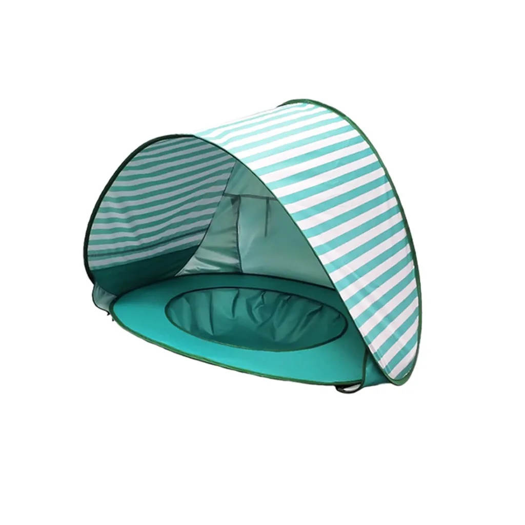 Многоцветный Модный летний детский тент портативная Пляжная палатка навес солнцезащитный навес анти-УФ Детская летняя Campe 30 Прямая - Цвет: Green