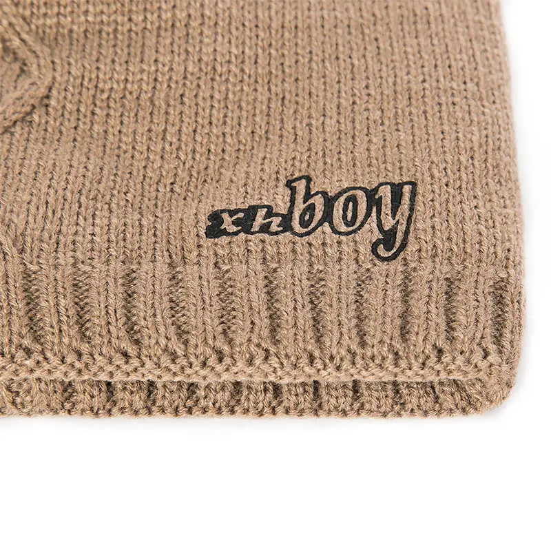 SuperB&G Men Women Winer Beanies Scarves Sets Hat Ring Scarf Warm Cotton Knitted For Male Female Winter Accessories 2 Piece