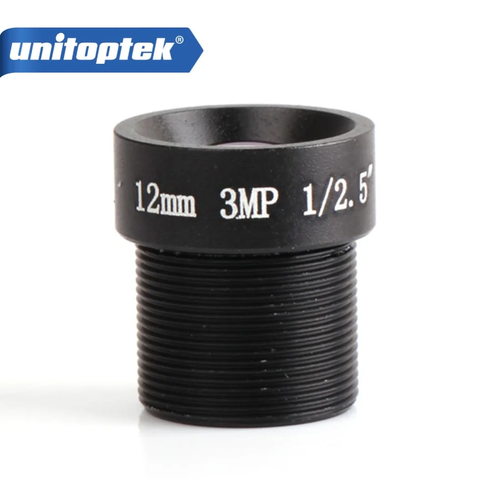 

New 12mm 1/2.5" 3.0 Mega pixels Fixed Lens 26.2 Degrees M12 F2.0 for HD IP / HDCVI / AHD CCTV Security Camera