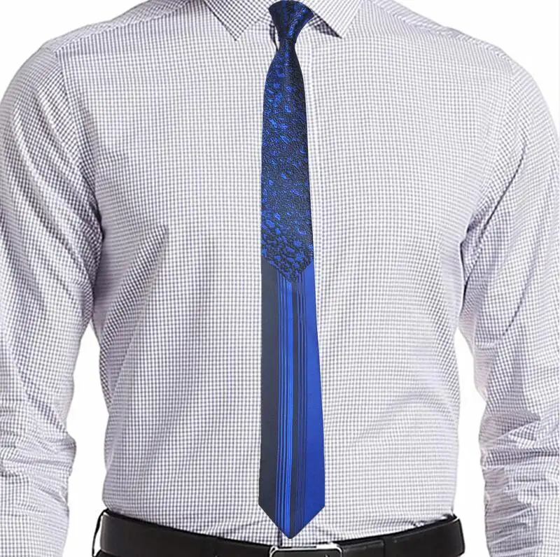GUSLESON мужские галстуки роскошные мужские цветочные обтягивающие Галстуки Hombre 6 см Gravata Тонкий Галстук Классический Бизнес Повседневный Галстук Пейсли для мужчин - Цвет: 15