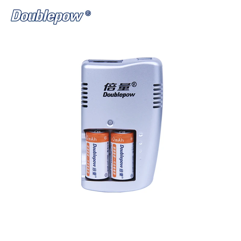 2 slots Doublepow DP-K15 specified intelligent rapid charger for 2pcs CR123A 450mAh 3V LiFe Po4 rechargeable battery | Электроника