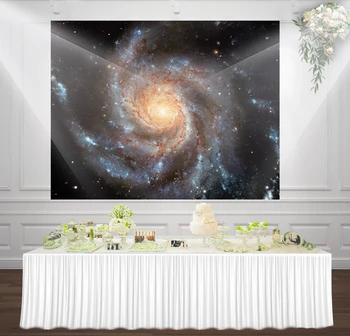 

HUAYI Night Sky star sky shiny stars universe space astronomy photography Newborns Prop Studio backdrop background lw-1025