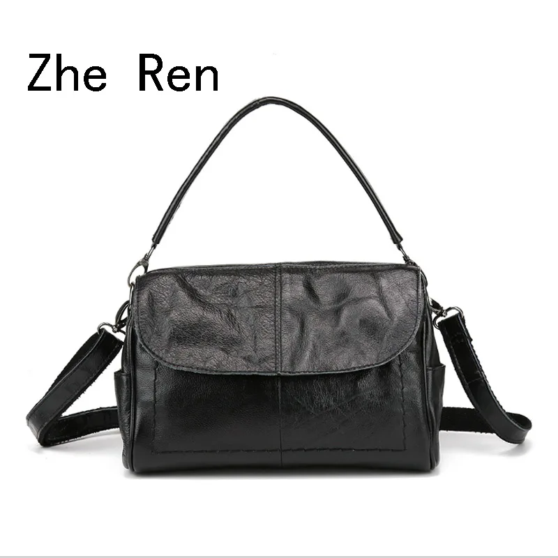

Retro Bag Real Exquisite Handle Bags Women Leather Handbags High Quality Casual Female Bags
