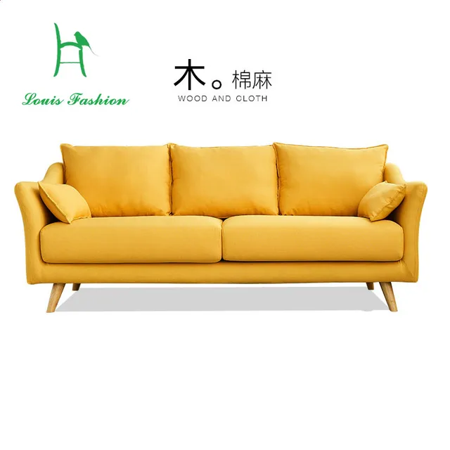 Us 350 0 Simple European Small Living Room Apartment Sofa Single Person Two People Three Rooms Anese Style Cloth In