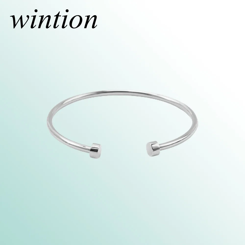 

Wintion tiff Bangles Original 100% 925 Sterling Silver Women Free Shipping Jewelry High-end Quality Gift have logo 1:1