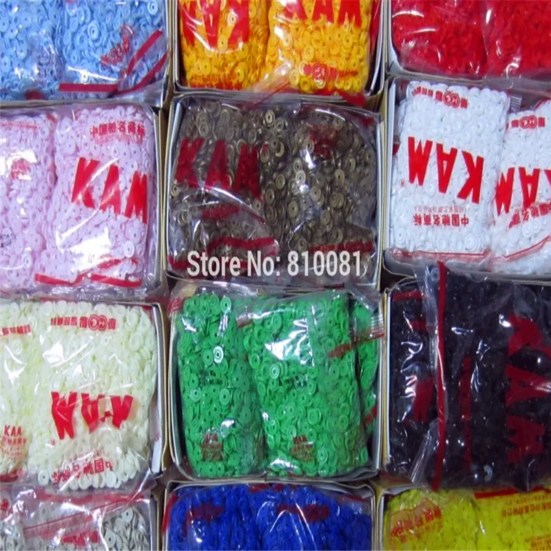 Glossy or Matte finish Round Star T3 T5 T8 KAM Resin Snap Button fastener Plastic Snaps button, 1000 sets/color ,B02 2