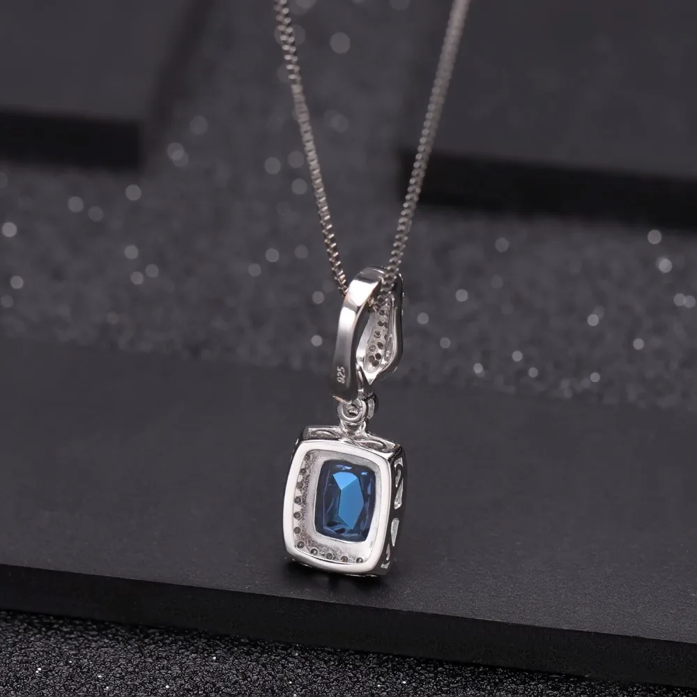 Женское Ожерелье GEM'S BALLET 3 66ct натуральный иолит Синий Мистический кварцевый