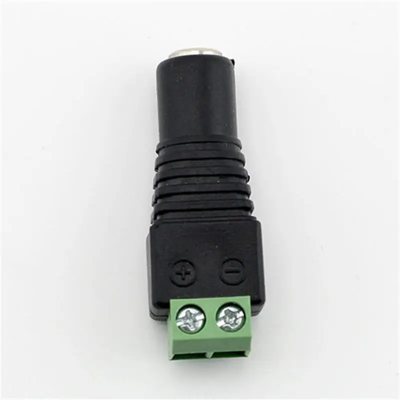 SupeNight 2 Pin DC Power Connector for LED Strip Light 5.5*2.1mm Female Plug Adapter for