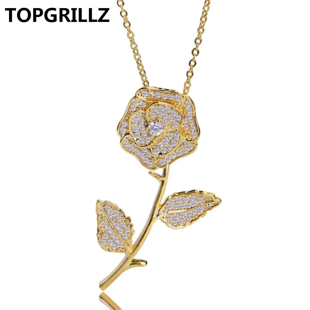 Buy TOPGRILLZ New Style Design Women Flower Rose