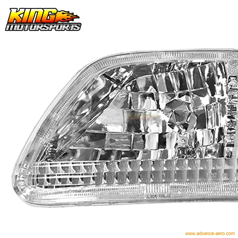 Для 97-99-02 03 Ford F-150 F-250, европейские фары, хромированные, прозрачные, США, внутренние