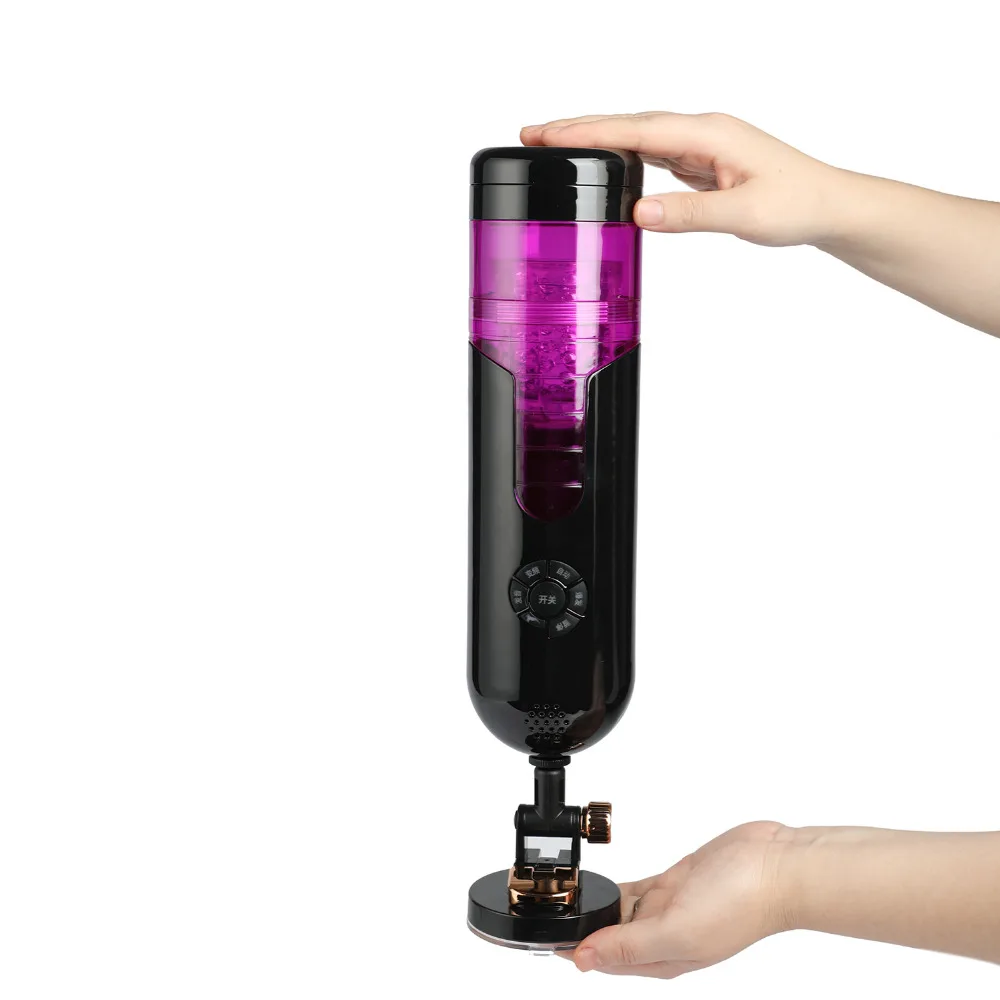Men's Hands-free Auto Sucking Retractable Passion Aircraft Cup Male Penis Exercise Masturbator Masturbation Cup Adult Sex Toys