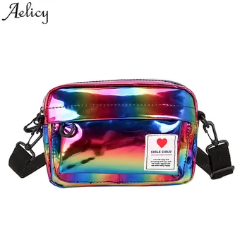 

Aelicy leisure lady Crossbody bag Wild leather Women Shoulder Bags laser girls Handbag torebki damskie new 2020 drop ship hot