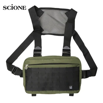 

Men Tactical Shoulder Bag Military Army Bags Male Chest Camping Hiking Cycling Waterproof Nylon Travel Outdoor Sport XA813WA