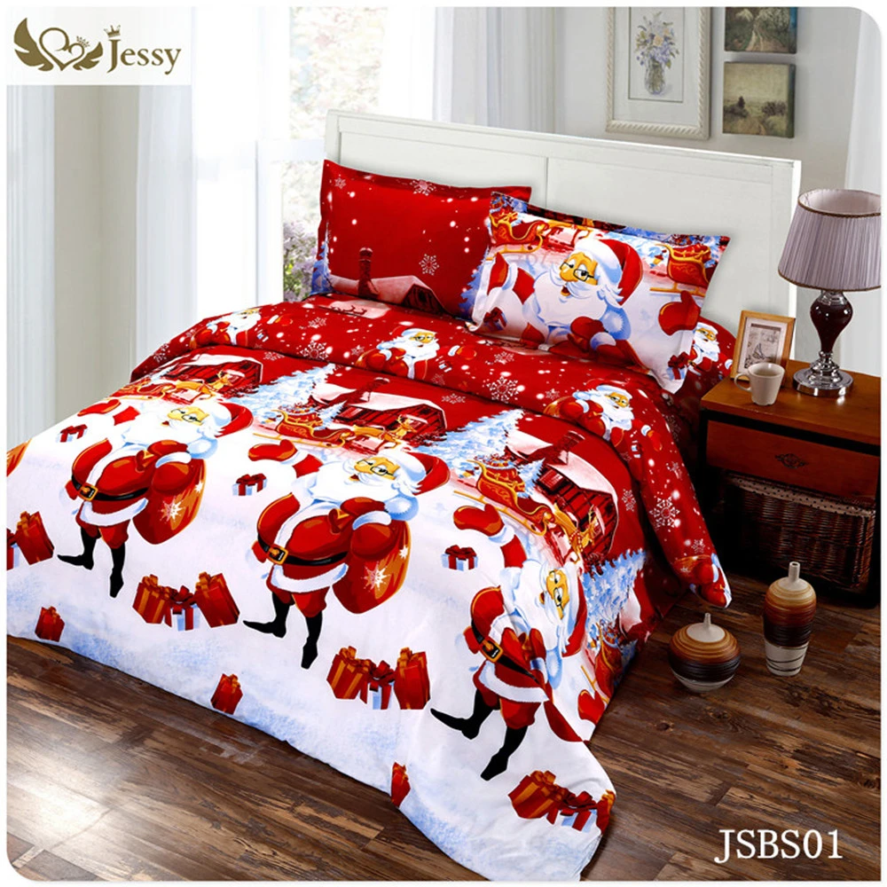 3d Set Di Biancheria Da Letto Di Buon Natale Babbo Natale E Regalo 3 4 Pz Letto Copripiumino Copriletto Coperture Per Cuscini 100 Poliestere Regalo Di Natale 3d Bedding 3d Bedding Setsbedding Set Aliexpress