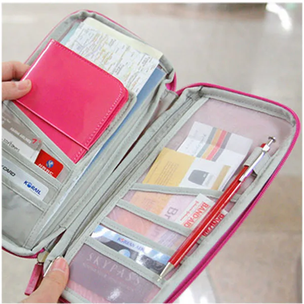 Wan, Женская дорожная сумка для паспорта, держатель для кредитных карт, кошелек для денег, кошелек, чехол для документов на молнии, органайзер, ремень, унисекс, LXX9