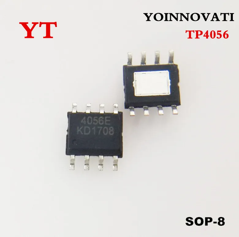 10 шт./лот TP4056 SOP 8 1A Чип зарядного устройства для литий ионного