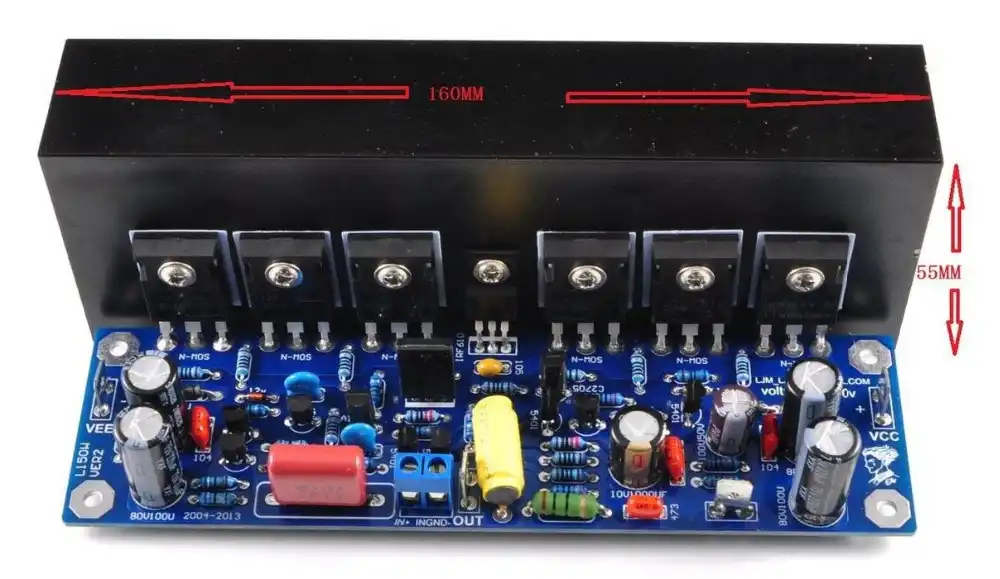 Dual Channel L150w Fet Power Amplifier Board Irfp240 6 Includes 2 Amp Board Heatsink Board Board Boardboard Amplifier Aliexpress