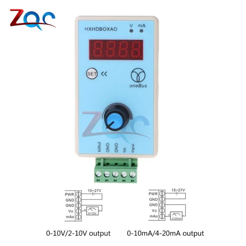 Портативный регулируемый ток Напряжение аналоговый симулятор 0-10V 2 V-10 V 0-20mA 4-20mA генератор сигналов источников выход 15 V-26 V