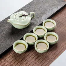 Китайский Чай комплекты Керамика чайная чашка, кофейная ситечко для заваривания чая на кружку Чай горшок 1 горшок 6 чашек для свободные Чай с красивыми посылка лучшие подарки B025