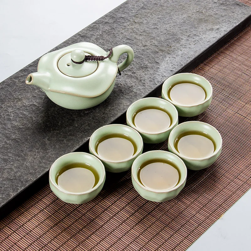 Chinese Tea Sets Ceramic Teacup Coffee Tea Infuser Mug Teapot 1 Pot 6