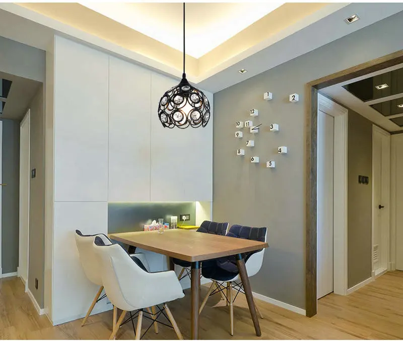 Modern Nordic Crystal Pendant Lights Led Ceiling Light Lamps for Home Bedroom Aisle Light Kitchen Crystal E27x1 led lamp 10