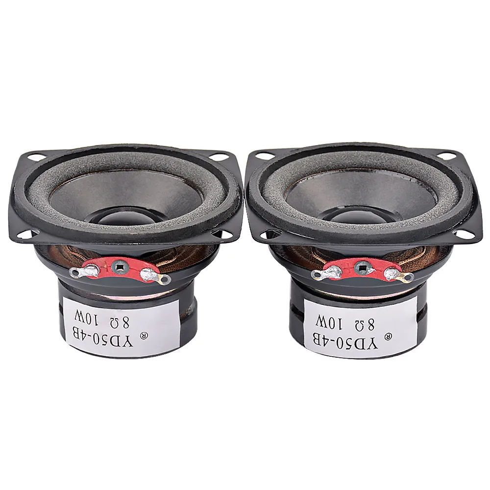 AIYIMA 2Pcs 2 Inch Portable Audio Speaker 4 Ohm 8 Ohm 10W Mini Full Range Sound Loudspeaker DIY Multimedia Speaker Home Theater