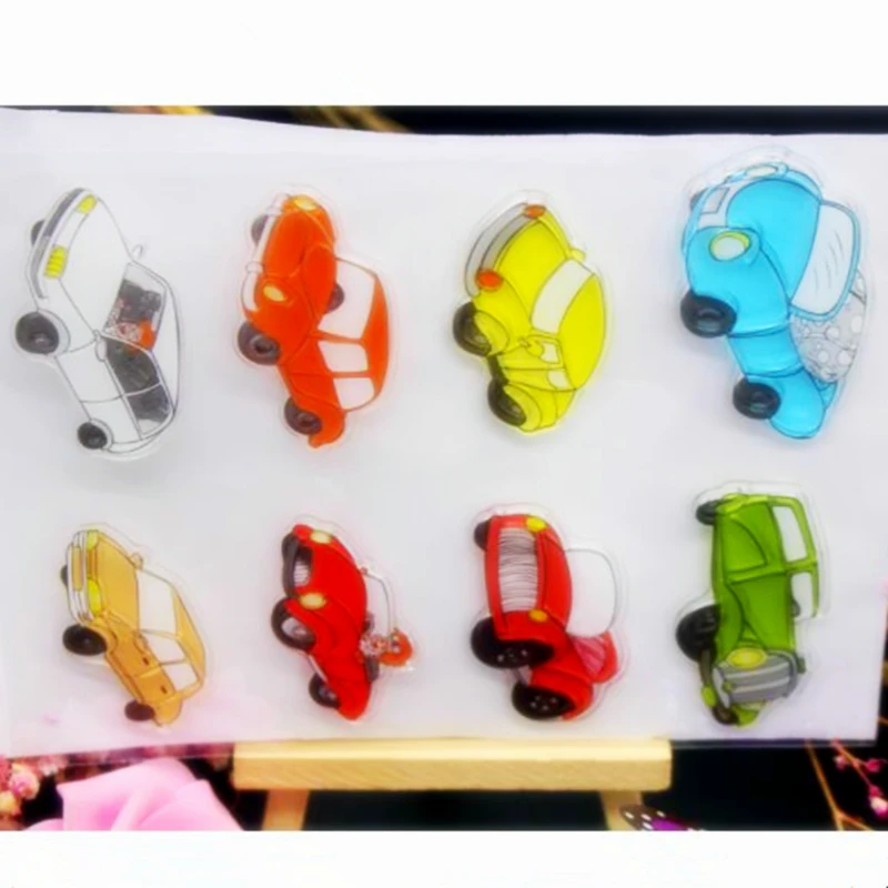 

SCS63 Cars Silicone Clear Stamps for Scrapbooking DIY Album Cards Decoration Embossing Folder Craft Rubber Stamp Tools Mold New