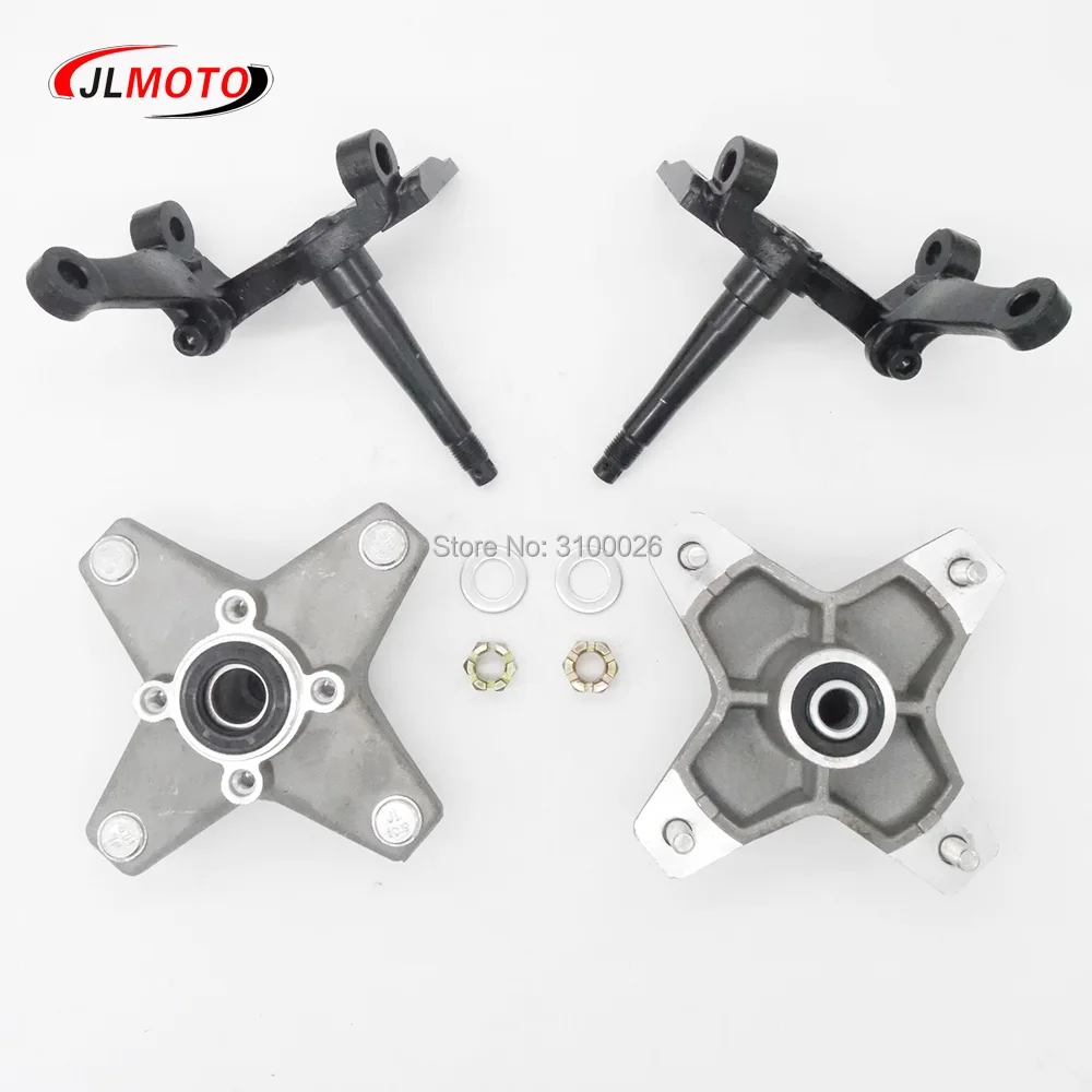 OEM Full Set Left/Right Knuckle Spindle With Wheel Hub Fit For YAMAHA Banshee Warrior RAPTOR ATV YFZ YFM 250 350 QUAD BIKE Parts