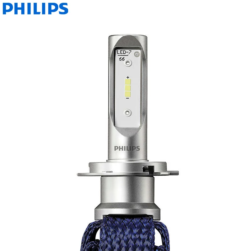 Philips Ultinon эфирный светодиодный H7 12V 11972UEX2 6000K автомобильный яркий светодиодный фонарь Авто HL луч ThermalCool(двойная упаковка