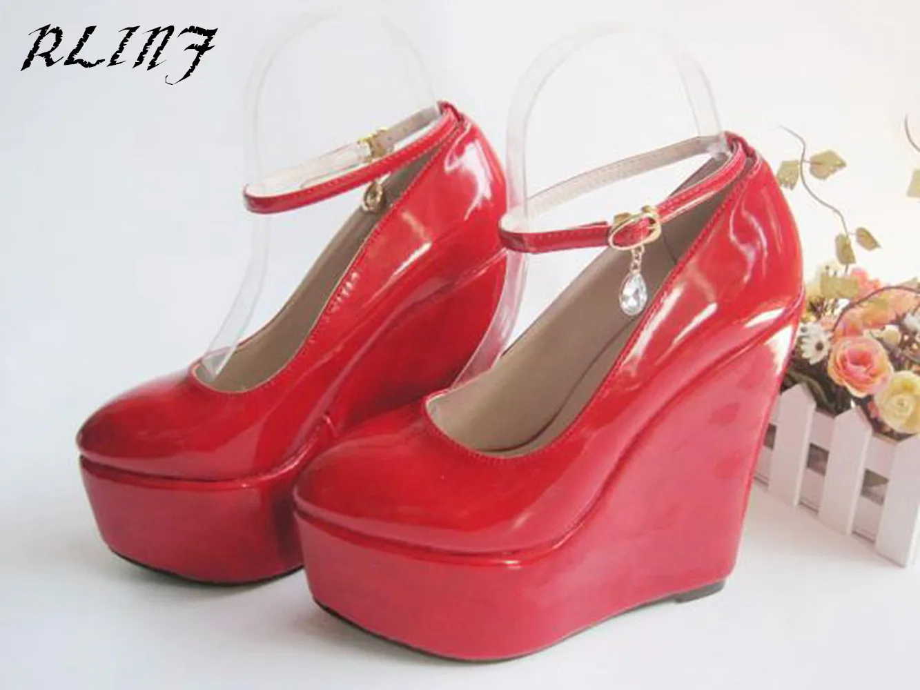 Cuña Zapatos 43 33 Moda Alta Cm Extrema 2018 Negro Plataforma Mujeres rojo Tacones 15 blanco Impermeable Yardas Sexy De qp4FPAw