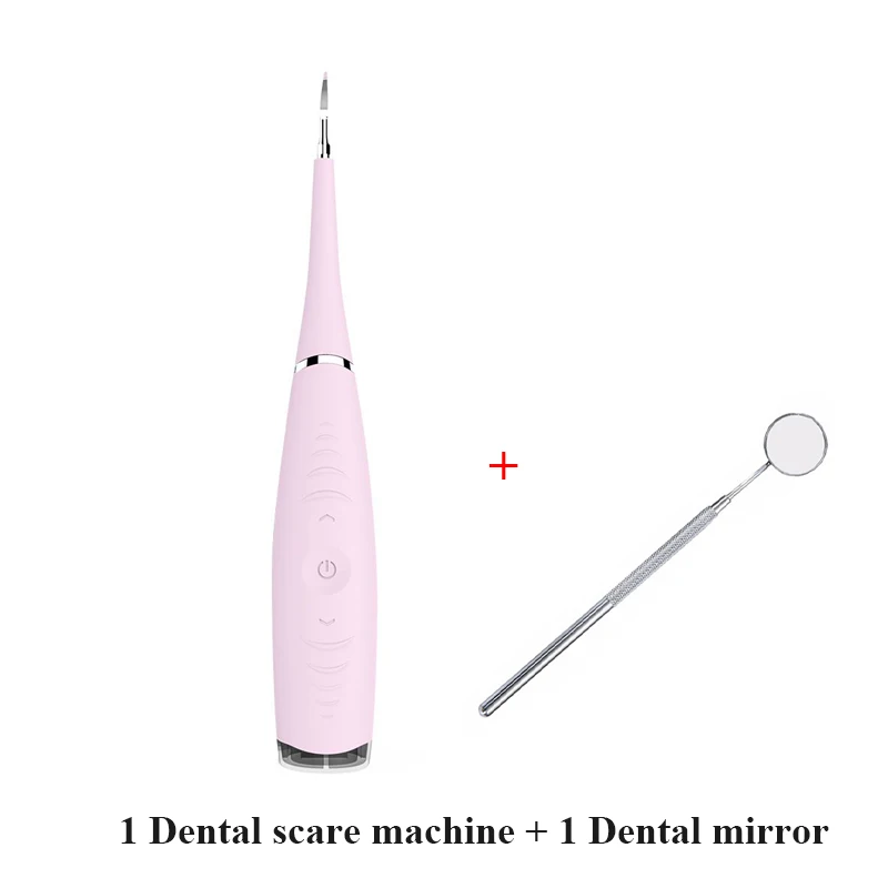 YunChi электрическая машина для удаления зубного камня, отбеливания зубов, зубная щетка Sonic power, очищающая зубной камень, удаление зубных пятен, 1 шт - Цвет: Pink
