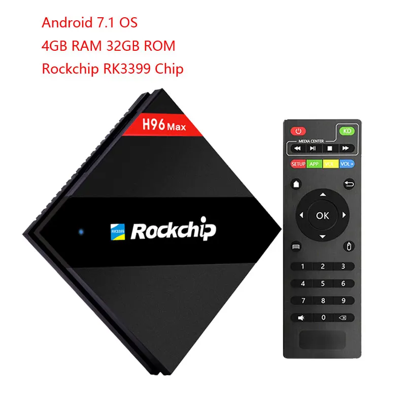 4 Гб 32 Гб Rockchip RK3399 ТВ приставка H96 Android 7,1 ТВ приставка 802.11AC 2,4g 5g двойной wifi BT4.1 1000M LAN USB3.0 type-c медиаплеер - Цвет: 4GB 32GB TV Box