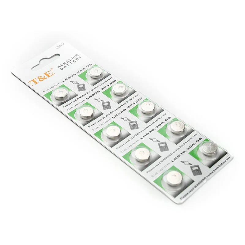 

Factory Price 10 Pieces 1.55V AG9 LR936 394 SR936SW 194 V394 Button Coin Cell Alkaline Battery 52% off