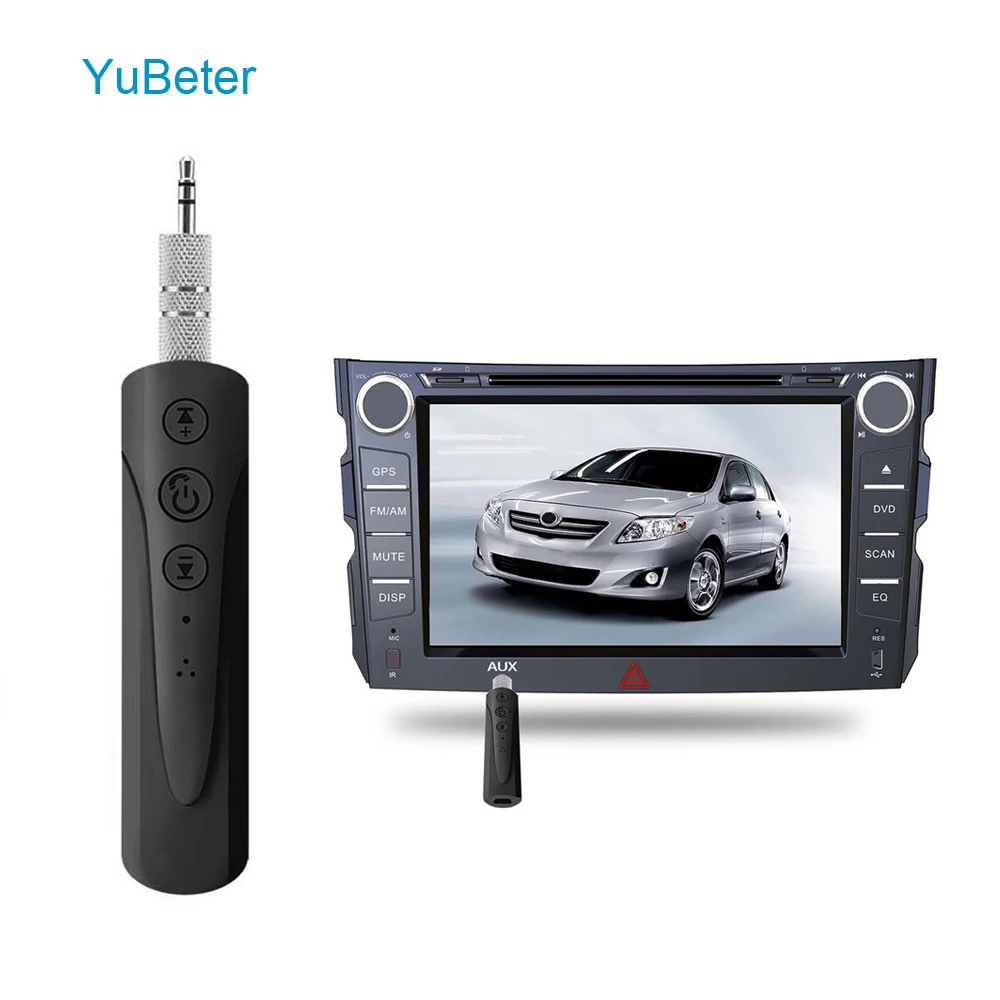 

YuBeter Bluetooth Receiver 3.5mm Jack Audio AUX Music Wireless Transmitter Adapter For MP3 Headphones Hands Free Car Kit Speaker