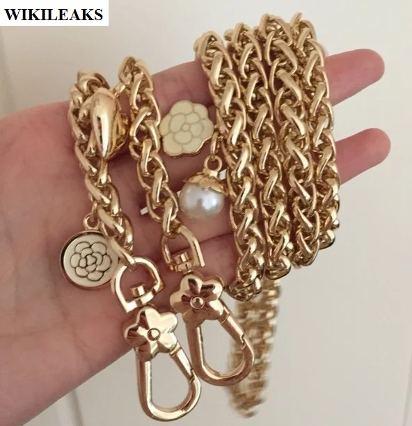 gold chain shoulder strap