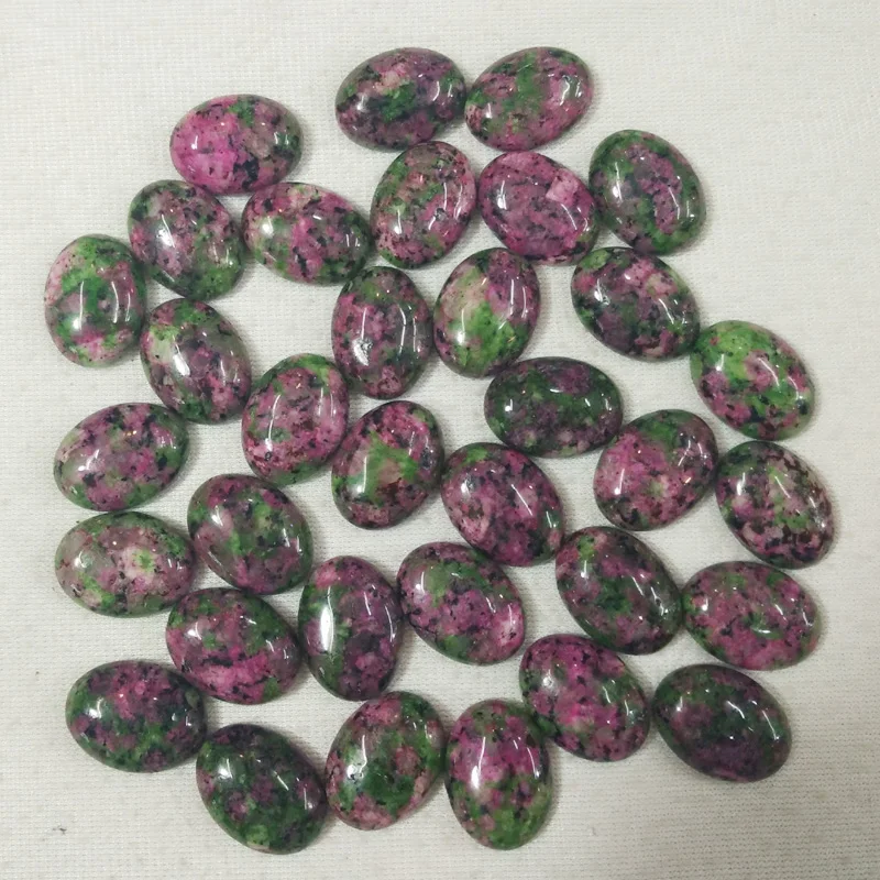 

2017 Fashion good quality natural red and green treasure Oval CAB CABOCHON jewelry beads 15x20mm wholesale 30pcs/lot free