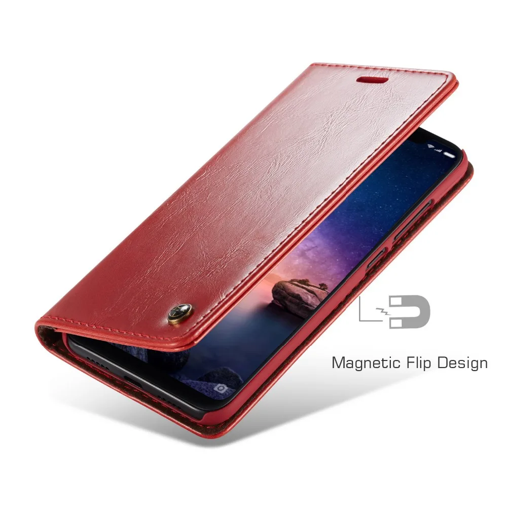 Для Xiaomi Redmi Note6 Pro Чехол магнитная кожа флип чехол для Coque Redmi Note6 Pro Чехол для телефона с держателем карт чехлы