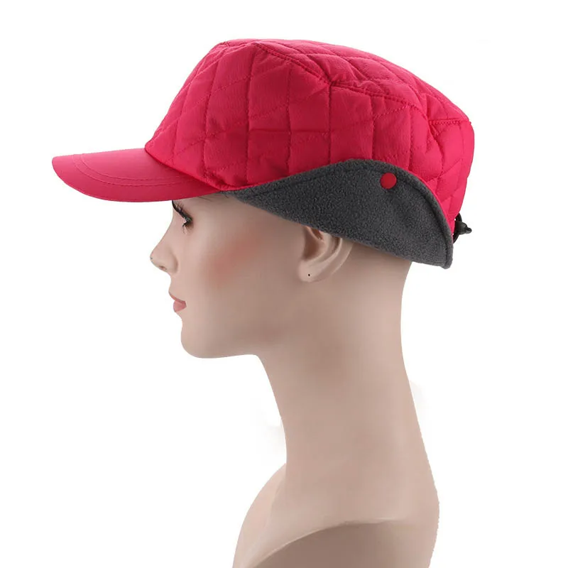 Billig Fibonacci 2018 Neue männer der frauen der winter hut winddicht windjacke stoff warme ohr schutz plus samt dicken baseball cap