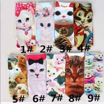 

2018 Sale Top Fashion Cotton More Than Kinds Of Colors Cartoon Food Stamp Socks For Men And Women