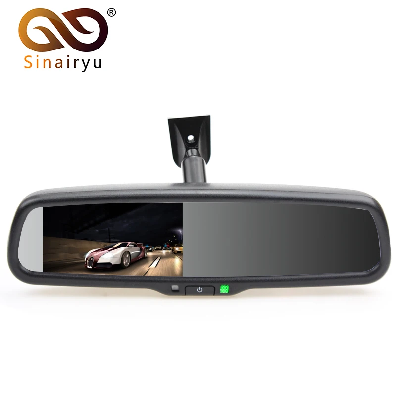 Sinairyu 4.3" TFT LCD Car Windscreen Interior Mirrors Rearview Mirror