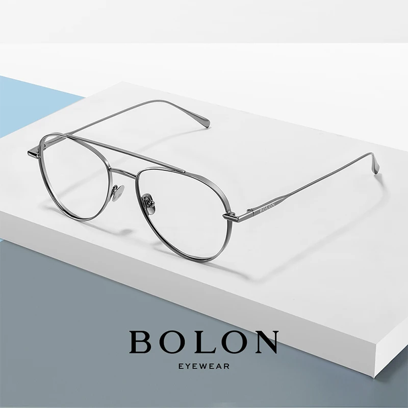 BOLON Titanium Aviation Glasses Frames Men Pure Titanium Ophthalmic Eyeglasses Pilot Optical Spectacles Frame Man BJ1308 BOLON Titanium Aviation Glasses Frames Men Pure Titanium Ophthalmic Eyeglasses Pilot Optical Spectacles Frame Man BJ1308