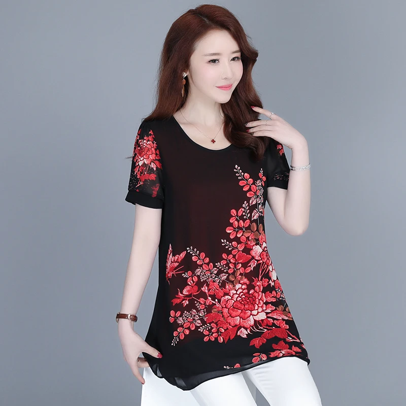 red and black tunic tops