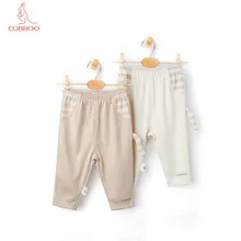 COBROO/детские штаны с милым игрушечный кошачий хвост, хлопок, штаны для маленьких мальчиков и девочек коричневый цвет, 3-6-9-12-24 месяцев