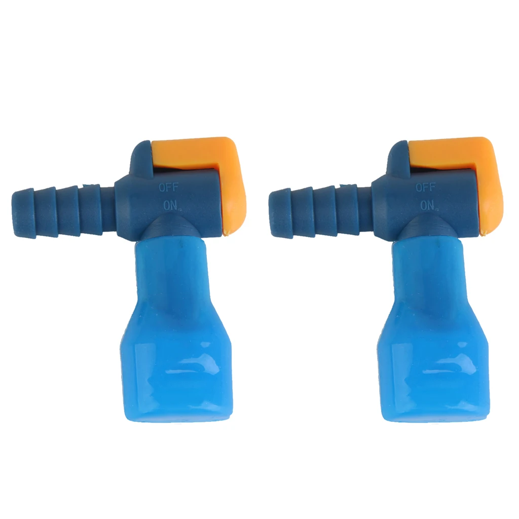 

2 Pieces TPU Replacement Hydration Pack Bite Valve Piping Nozzle Blue for Cycle Sport Pack Water Bladder