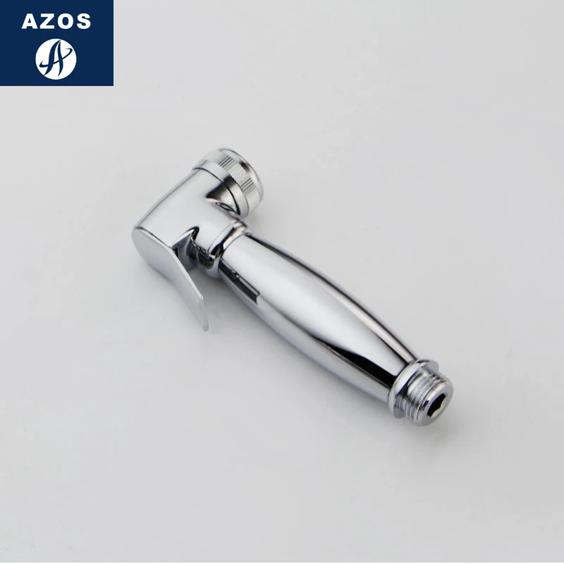 Azos Bidet Faucet Pressurized Sprinkler Head Brass Chrome Cold Water Two Function Toilet Practical Bathroom Round PJPQ008B