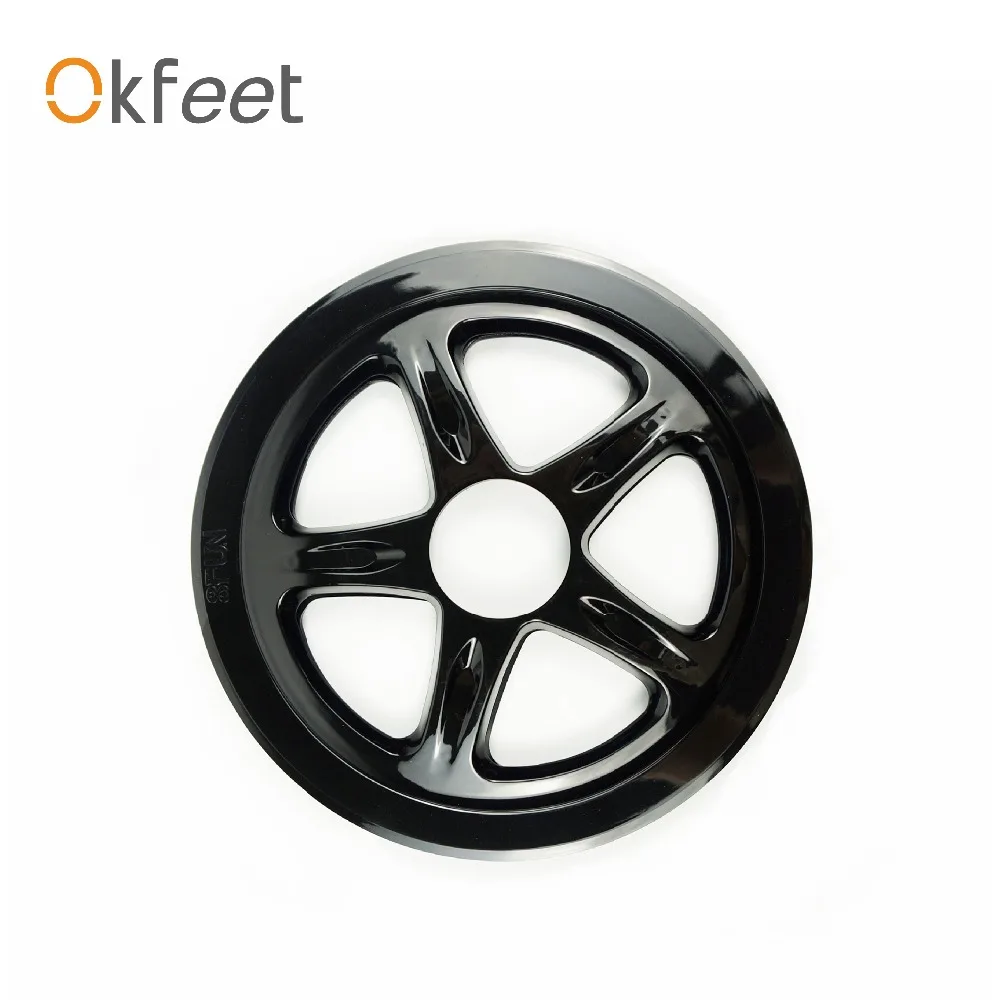 Discount okfeet BBS01 BBS02 BAFANG Chain Wheel and Replacement Chain Guard Black 46T 48T 52T Chainwheel Teeth Black 4
