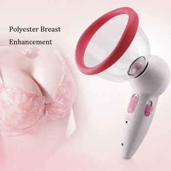 

Electric Breast Massage Enhancer Machine Polyester Breast Chest Vibrating Enlarge Enhance Infrared Vacuum Pump Cup Bust Massager
