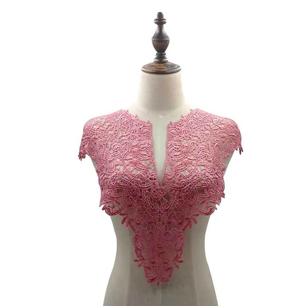 

Lace Collar Applique Y Neck Sewing Fabric Delicate Decorative Card Making Embroidery Scrapbooking Crafts Front Neckline Gifts